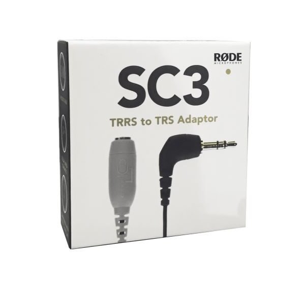 Rode SC3 3.5mm TRRS Female to 3.5mm Right-Angle TRS Male Adapter Cable - image 2