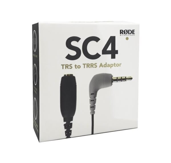 Rode SC4 3.5mm TRS Female to 3.5mm Right-Angle TRRS Male Adapter Cable for Smartphones - image 2