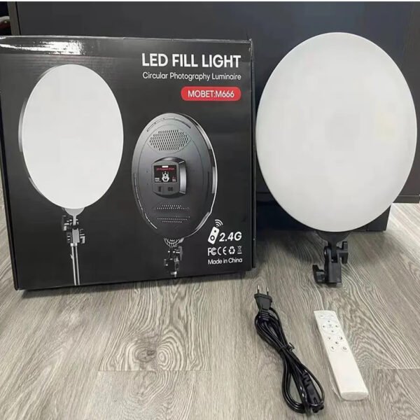 Round LED Photographic 14 inch Panel Light  Model : M666 for photography Live lighting - image 6