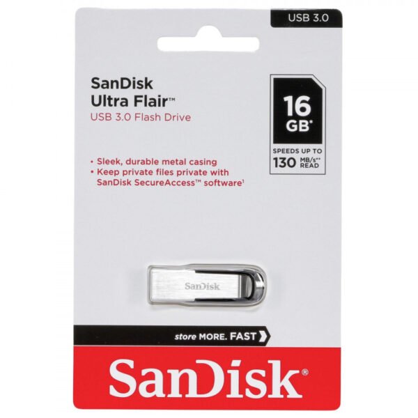 SanDisk 16GB Ultra Flair USB 3.0 Flash Drive - image 2