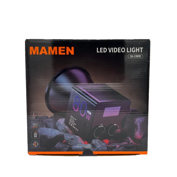 Mamen SL-C80R LED Video BI Color +RGB Light With Built In Battery Power Portable Cob Photography Light ( Bowen Mount Including ) - image 5