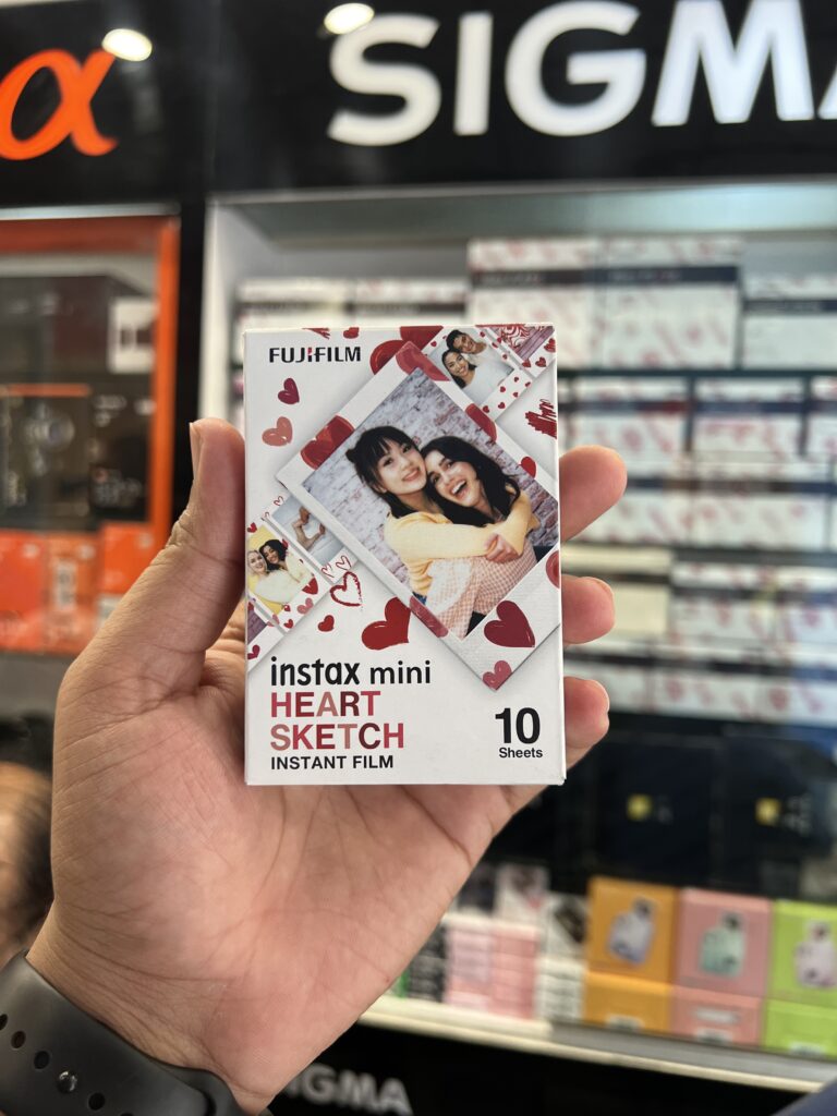 Fujifilm Instax Mini Instant Film – Heart Sketch (10 Sheets)