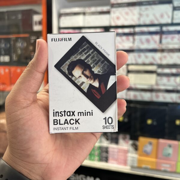 Fujifilm Instax Mini Instant Film – Black (10 Sheets)