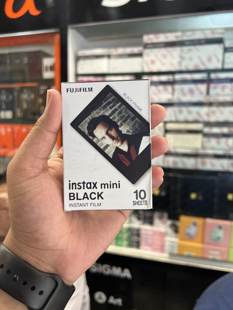Fujifilm Instax Mini Instant Film – Black (10 Sheets)