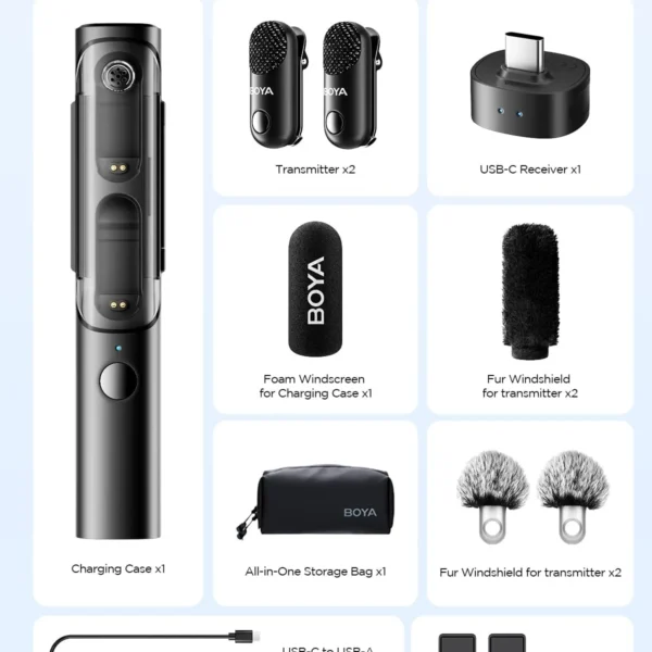 BOYA Magic Transformable Al-Powered Mini Wireless Microphone 05 With 3 Year Warranty - image 6