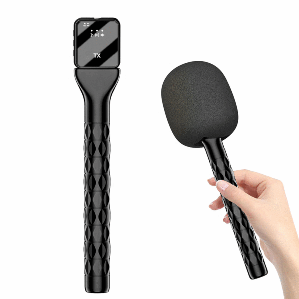 H1 Wireless Microphone Handheld Adapter News TV Reporter Interview Hand Stick For All Type of  Wirelsss  Microphone - image 5