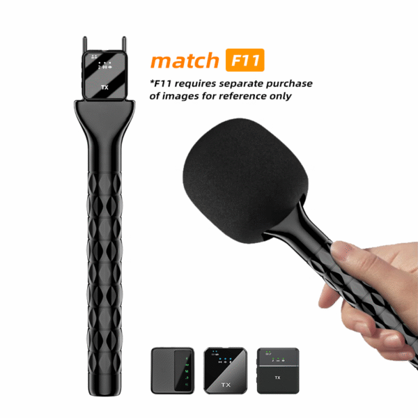 H1 Wireless Microphone Handheld Adapter News TV Reporter Interview Hand Stick For All Type of  Wirelsss  Microphone - image 3