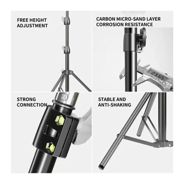 ICON IC 70 Photography Light Tripod Stand for Softbox Ring Lights and Mobile Phones - image 3