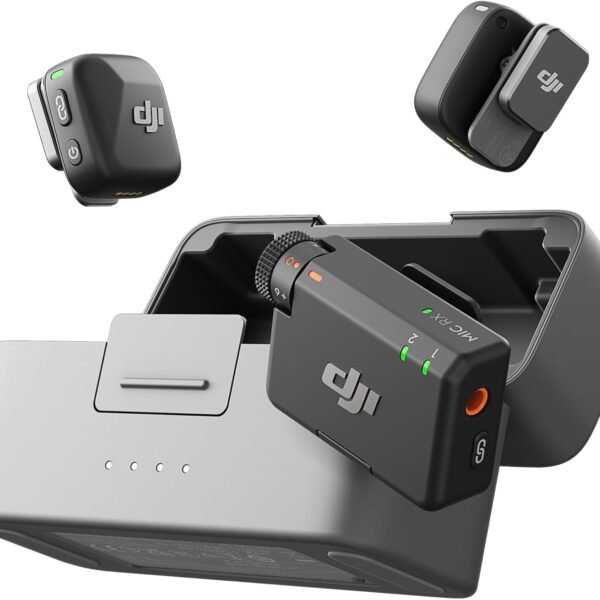 DJI Mic Mini (2 TX + 1 RX) – 2-Person Wireless Microphone