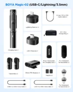 BOYA Magic Mini Wireless Microphone 02 With 3 Year Warranty