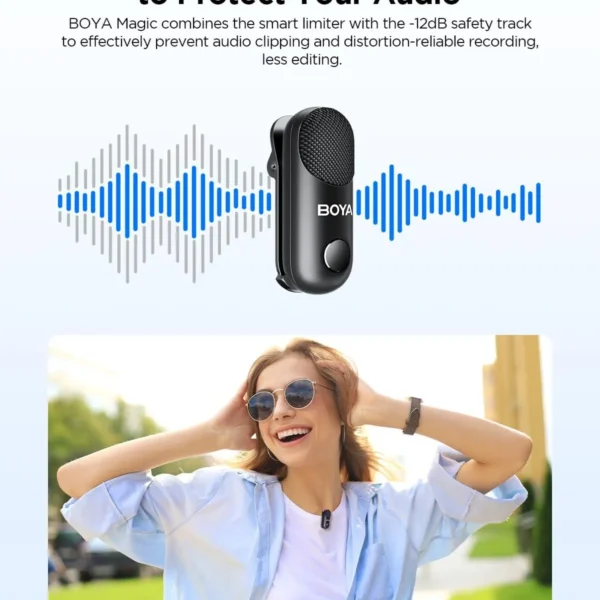 BOYA Magic Transformable Al-Powered Mini Wireless Microphone 03 With 3 Year Warranty - image 7