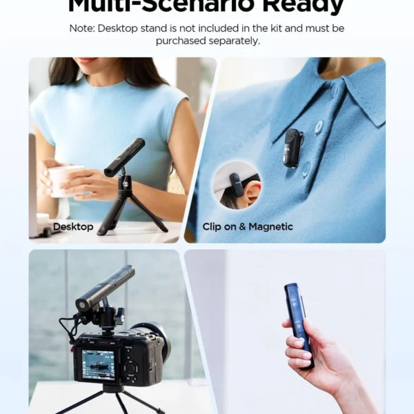 BOYA Magic Transformable Al-Powered Mini Wireless Microphone 03 With 3 Year Warranty - image 4