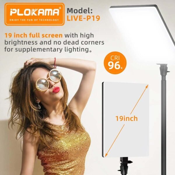 Plokama Live-P19 Application Scenarios Led Fill Light Panel with Stand - image 4