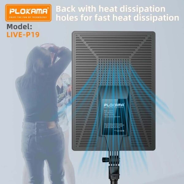 Plokama Live-P19 Application Scenarios Led Fill Light Panel with Stand - image 2