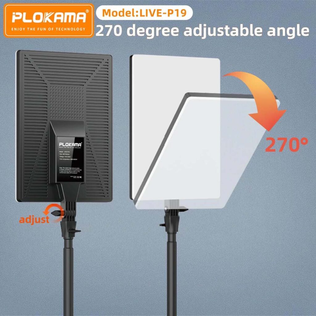 Plokama Live-P19 Application Scenarios Led Fill Light Panel with Stand