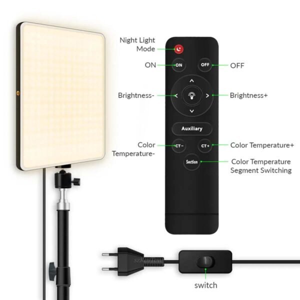 Plokama Live-P19 Application Scenarios Led Fill Light Panel with Stand - image 5