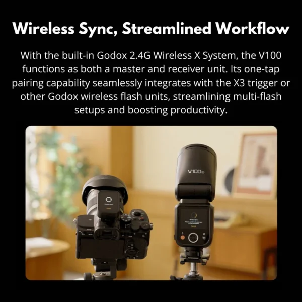 Godox V100 Round Head Camera Flash For Sony - image 4