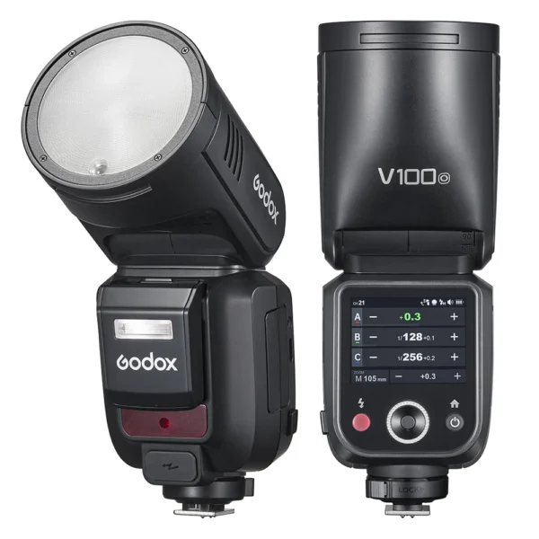 Godox V100 Round Head Camera Flash For Canon