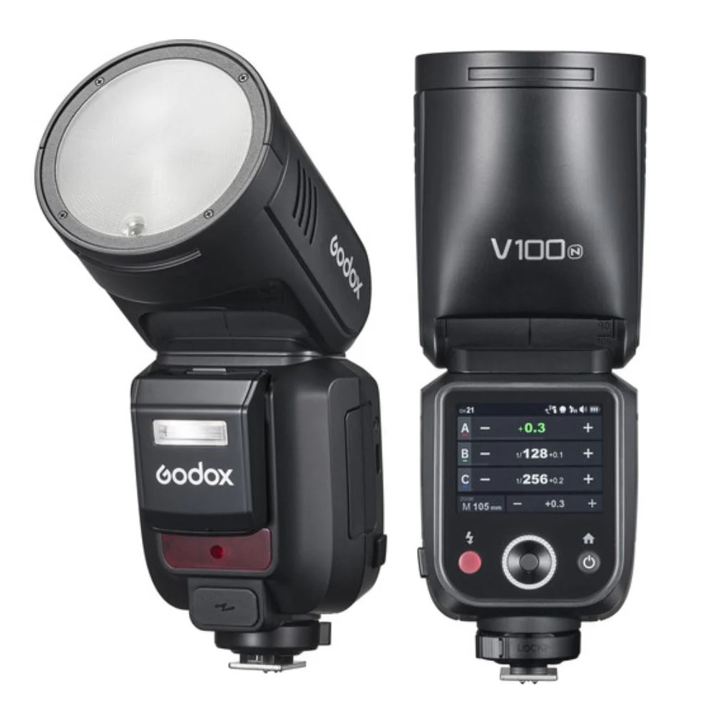 Godox V100 Round Head Camera Flash For Nikon