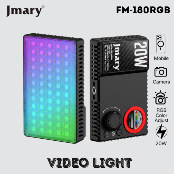 Jmary FM-180  RGB Video 20W Fill Light - image 4