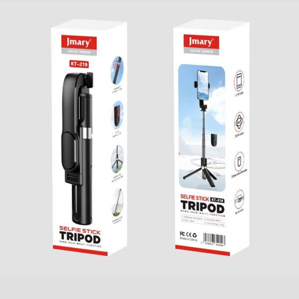 Jmary KT-219 Mini Tripod and Mobile Selfie Stick with Remote Shutter Mobile Tripods - image 2