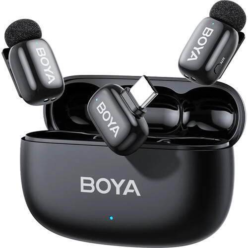 BOYA mini 2-02 2-Person AI Noise Cancellation Wireless Microphone