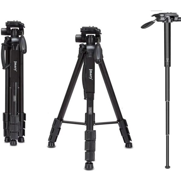 Jmary KP-2264 360 Degree 3way Head Travel Phone Stand Aluminum Tripod Camera - image 3