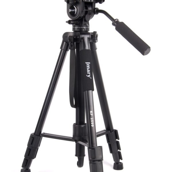 Jmary KP-2599 Professional Aluminium Alloy Fluid Head Monopod Stand Video Camera Tripod - image 5