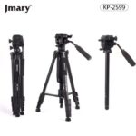 Jmary KP-2599 Professional Aluminium Alloy Fluid Head Monopod Stand Video Camera Tripod