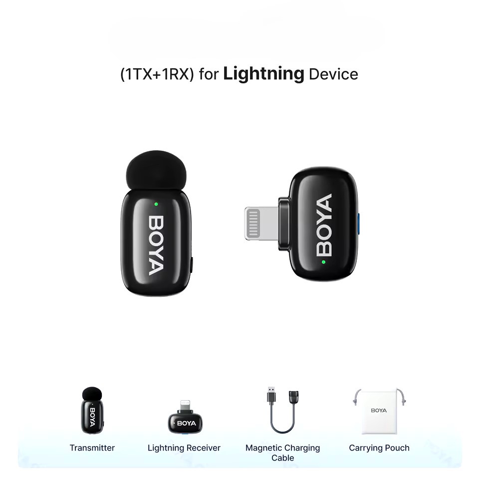 BOYA mini 2-07 Single Person AI Noise Cancellation Wireless Microphone