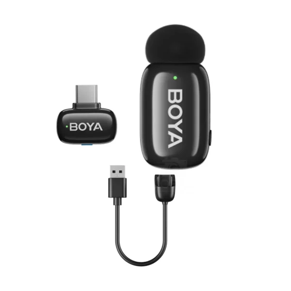 BOYA mini 2-06 Single Person AI  Noise Cancellation  Wireless Microphone For Andriod Type C  With 3 Year Warranty - image 2