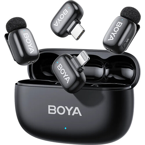 BOYA mini 2-01 2-Person AI Noise Cancellation Wireless Microphone