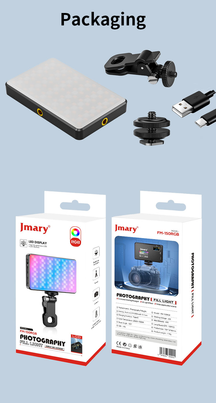 Jmary FM-150RGB Video RGB Fill Light image 5