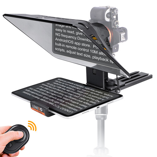 LENSGO TC12 Teleprompter for Smartphones and Came