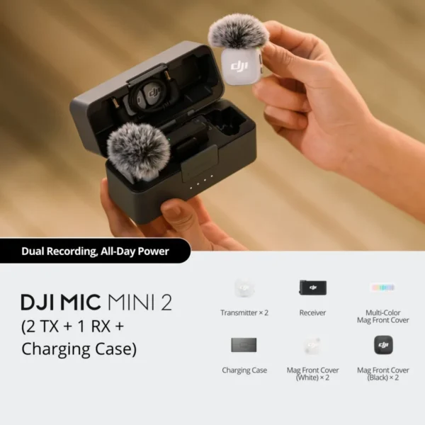 DJI Mic Mini 2 Dual Compact Wireless Microphone for Camera & Smartphone - image 6
