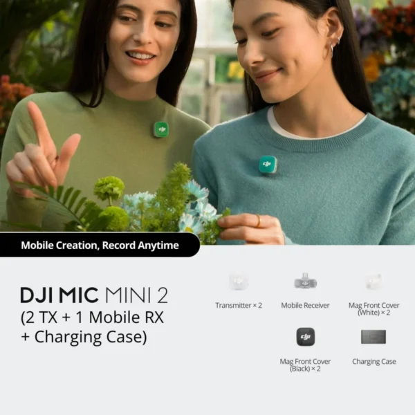 DJI Mic Mini 2 Dual Compact Wireless Microphone for Camera & Smartphone - image 8