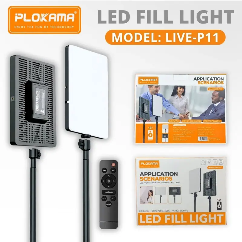 Plokama LIVE-P11 LED Photography/Videography Fill Light image 2