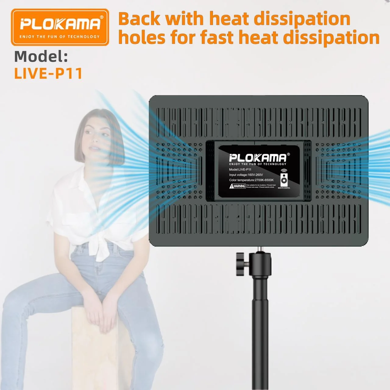 Plokama LIVE-P11 LED Photography/Videography Fill Light image 3