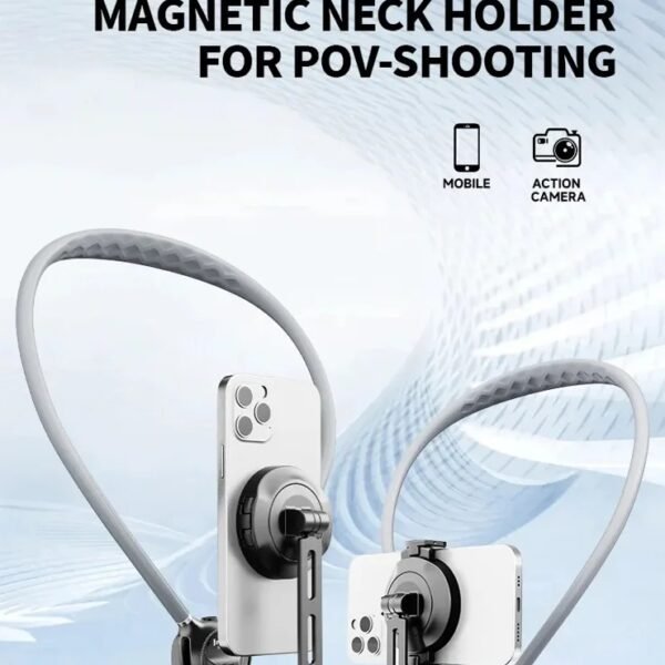 JMARY MG-03 Magnetic Neck Mount Holder for POV Shooting Multi-angle Selfie Adjustable Phone Holder for Smartphone - image 3