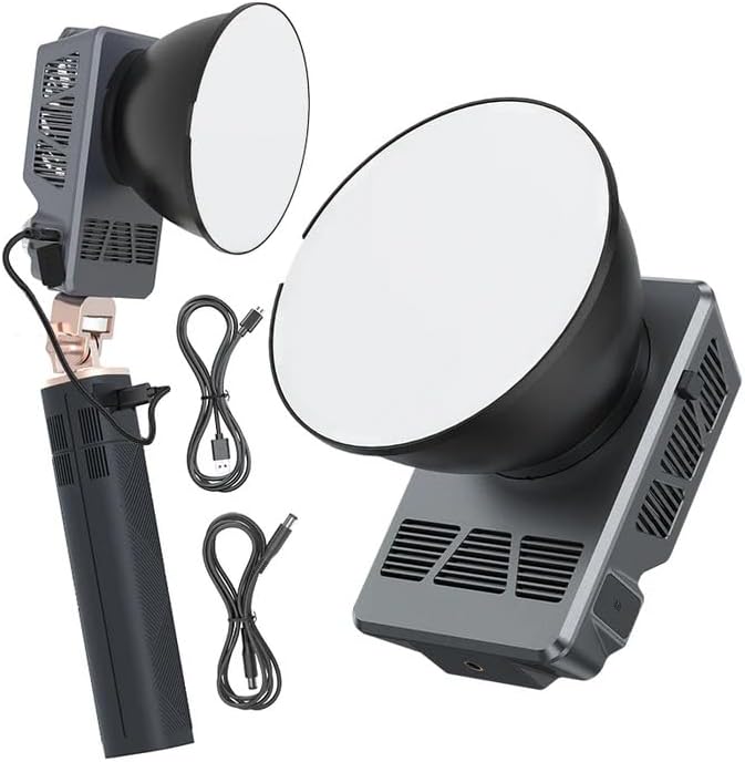 Mamen 100W RGB LED COB Professional LED Video Light with 140W Power Supply Handle