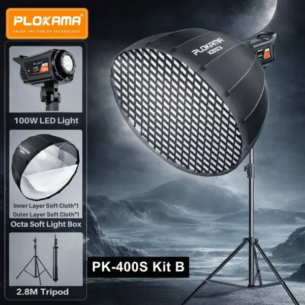 Plokama PK-400s-B Softbox Lighting Kit - image 3