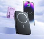 ICON IPW-102 Magnetic Mobile Power Bank, 10,000 mAh Wireless Portable Charger, 22.5W Fast Charging Battery Pack with USB-C, Mobile Holder, Digital Display, iPhone & Samsung Series