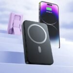 ICON IPW-102 Magnetic Mobile Power Bank, 10,000 mAh Wireless Portable Charger, 22.5W Fast Charging Battery Pack with USB-C, Mobile Holder, Digital Display, iPhone & Samsung Series