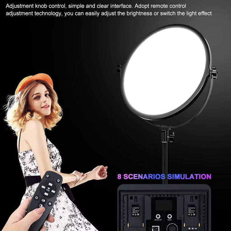 ICON SL60Bi Bi-Color 2700-6500K Flat Panel Light Video Photography Light 60W Professional Studio Strobe Lamp with  Wireless Remote image 3