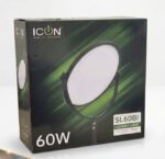 ICON SL60Bi Bi-Color 2700-6500K Flat Panel Light Video Photography Light 60W Professional Studio Strobe Lamp with Wireless Remote