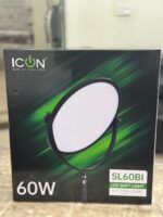 ICON SL60Bi Bi-Color 2700-6500K Flat Panel Light Video Photography Light 60W Professional Studio Strobe Lamp with Wireless Remote