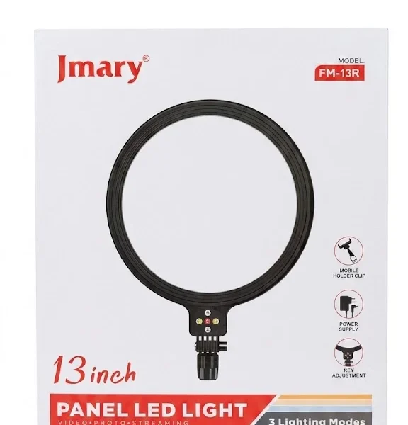 Jmary FM-13R 13-inch Panel LED Light for Video, Photography, & Streaming (24W, 2700K-6500K) - image 5