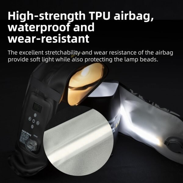 INKEE 12W Bi-Color Inflatable LED Tube Light GC12,Handheld 2700K-6500K LED Video Light Wand with 18.5Wh Lithium Battery for Video Recording Photography Lighting Stick - image 5