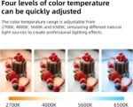 INKEE Inflatable LED Tube Light GCA20U,20W USB BI-Color Temperature Tube Lights with 2700K,4000K,5600K and 6500K 320 Full-Spectrum Lamp Beads CRI 95+ Photography Light Stick